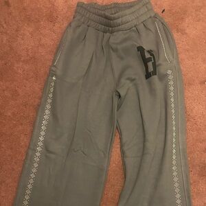 Gray Quilted Jacket with Rhinestone Detail 
NEVER WORN